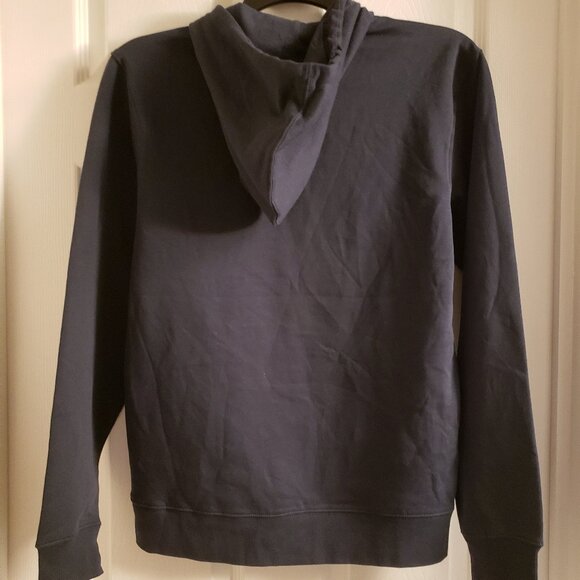 Volcom Stone Men's Navy Blue Hoodie White Waves Small Hooded Sweatshirt NWT - Picture 3 of 6